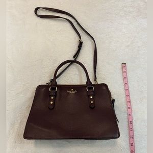 Kate Spade Wine Coloured small tote crossbody